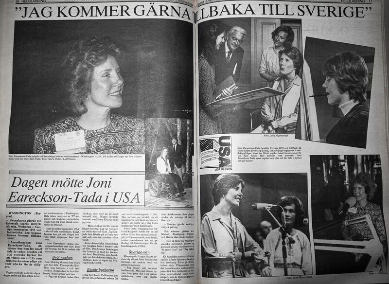 Dagen mötte Joni i USA. Artikel i Dagen den 2 november 1989.