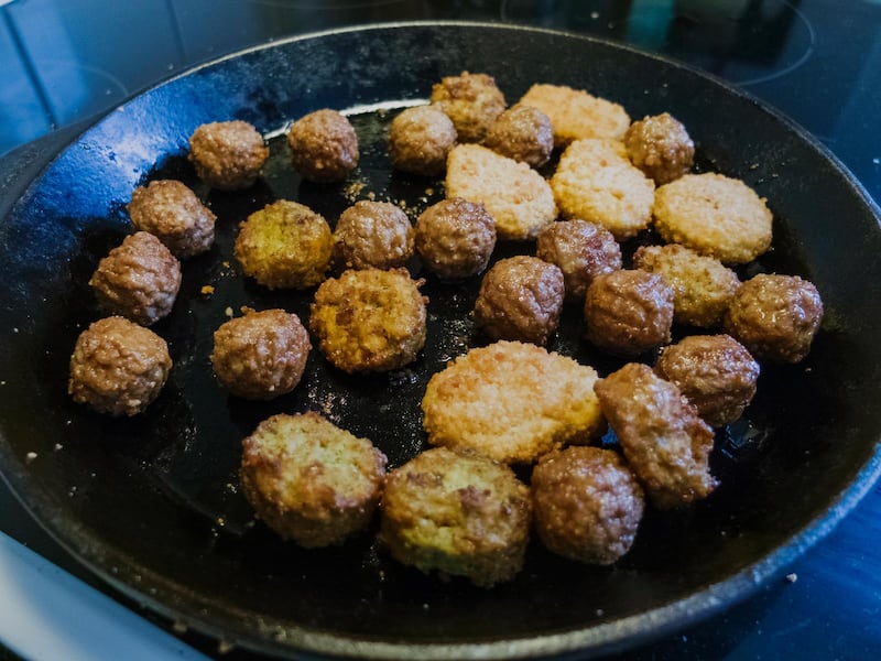 Vegobollar och quornnuggets.