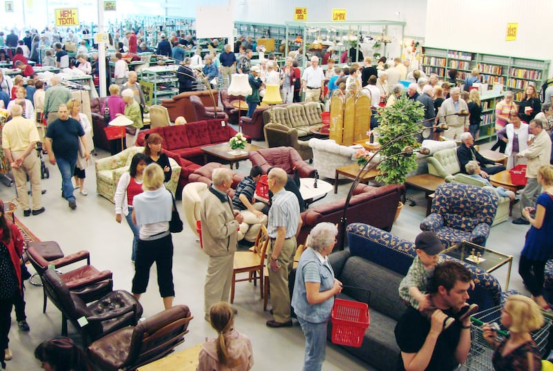 Second hand-butik i Erikshjälpens regi.