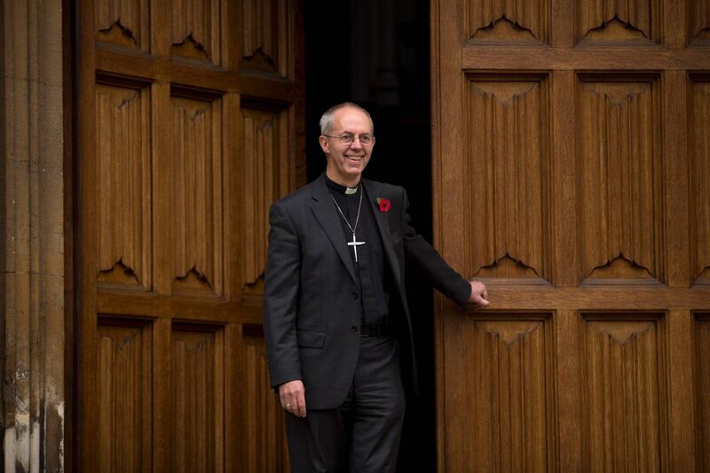 Justin Welby, ärkebiskop av Canterbury, är den anglikanska kyrkans överhuvud. 