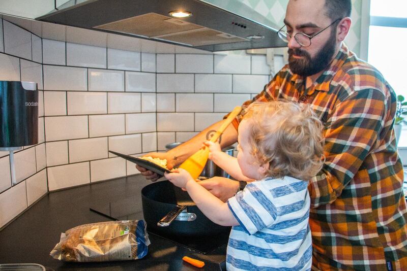 Veganamiljen Johan och Johanna Garde med barnen Gabriel och Mirjam.