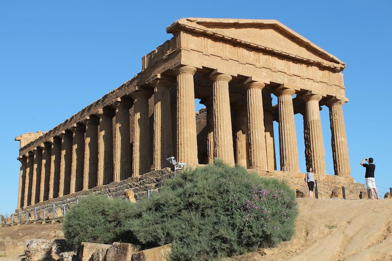 Concordia är det bäst bevarade templet i ”Tempeldalen” utanför Agrigento.