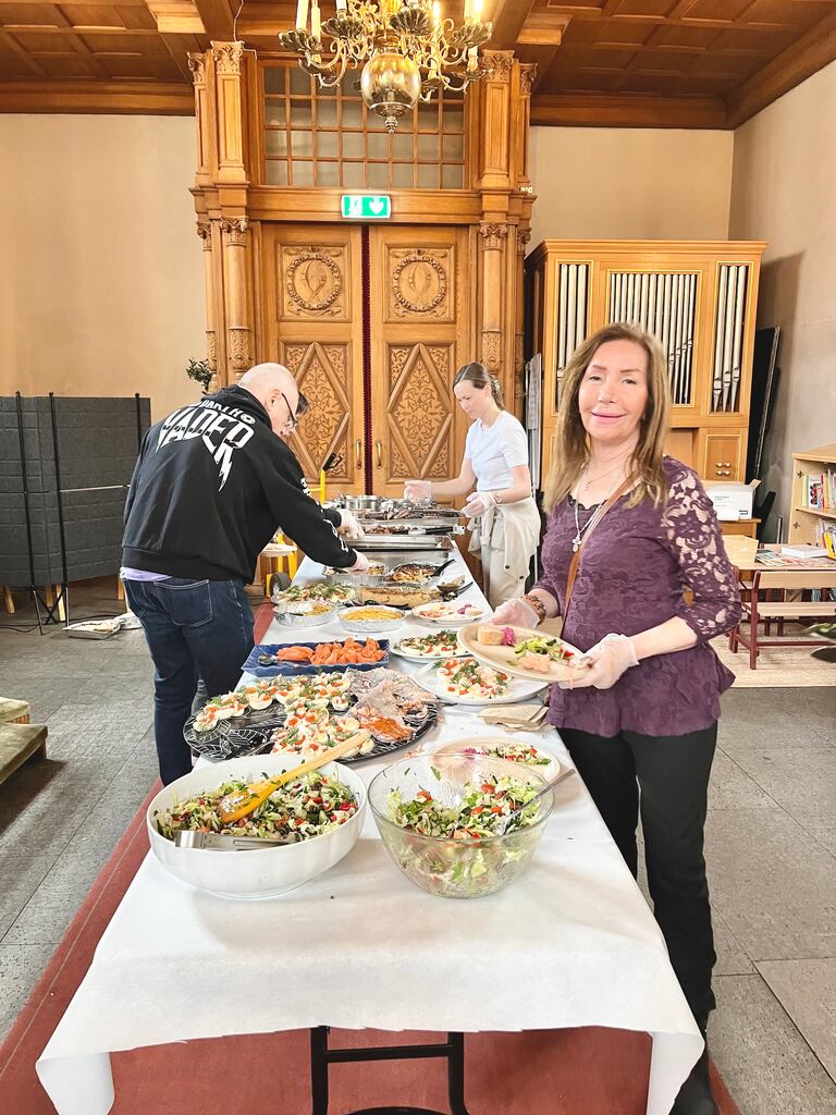 Påskaftonslunch i S:ta Clara kyrka.