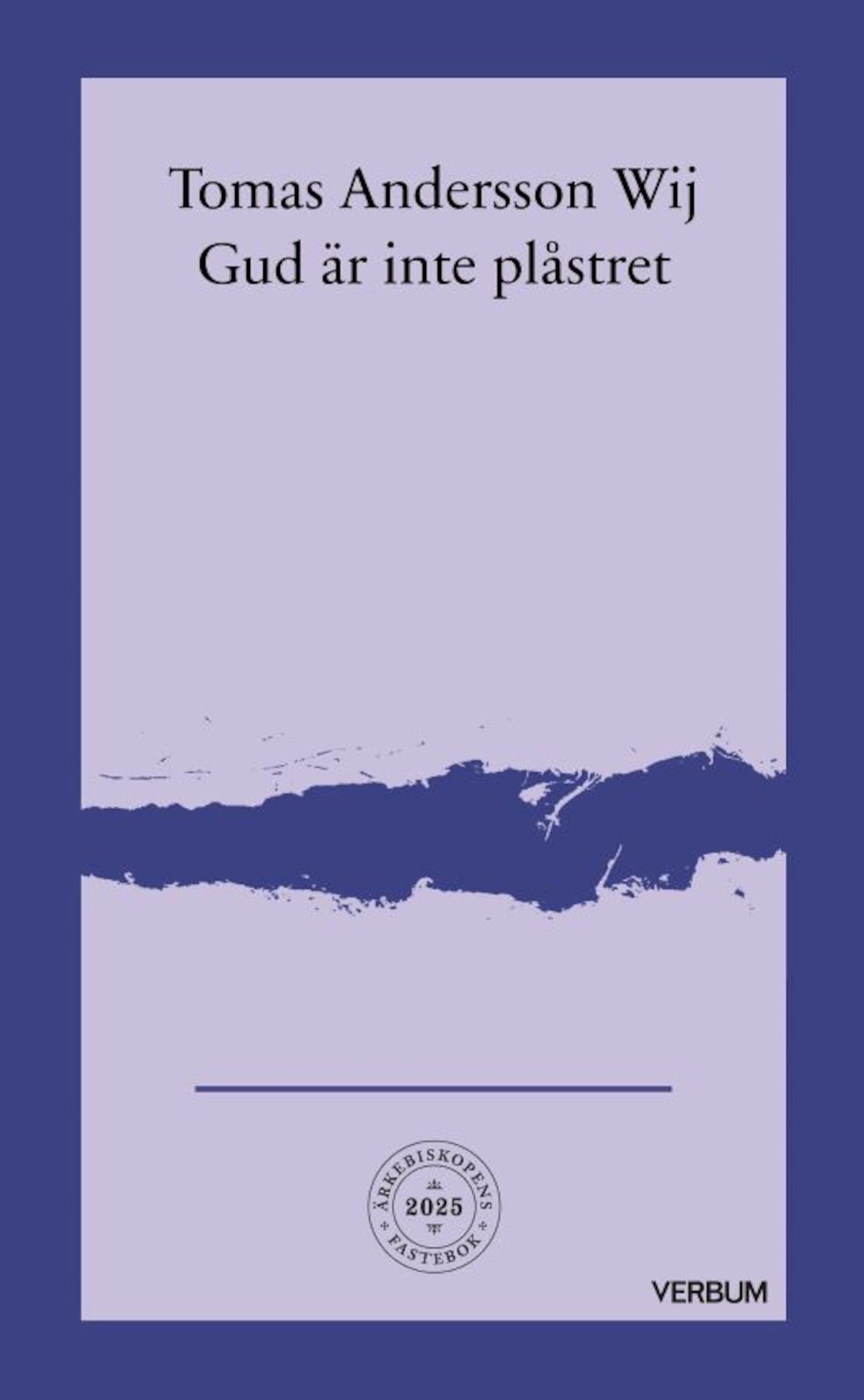 "Gud är inte plåstret" är den trettonde fristående boken i serien Ärkebiskopens fastebok. Varje år inför fastetiden väljer Ärkebiskopen ut en författare som får i uppdrag att skriva en bok som inbjuder till eftertanke och andlig fördjupning.