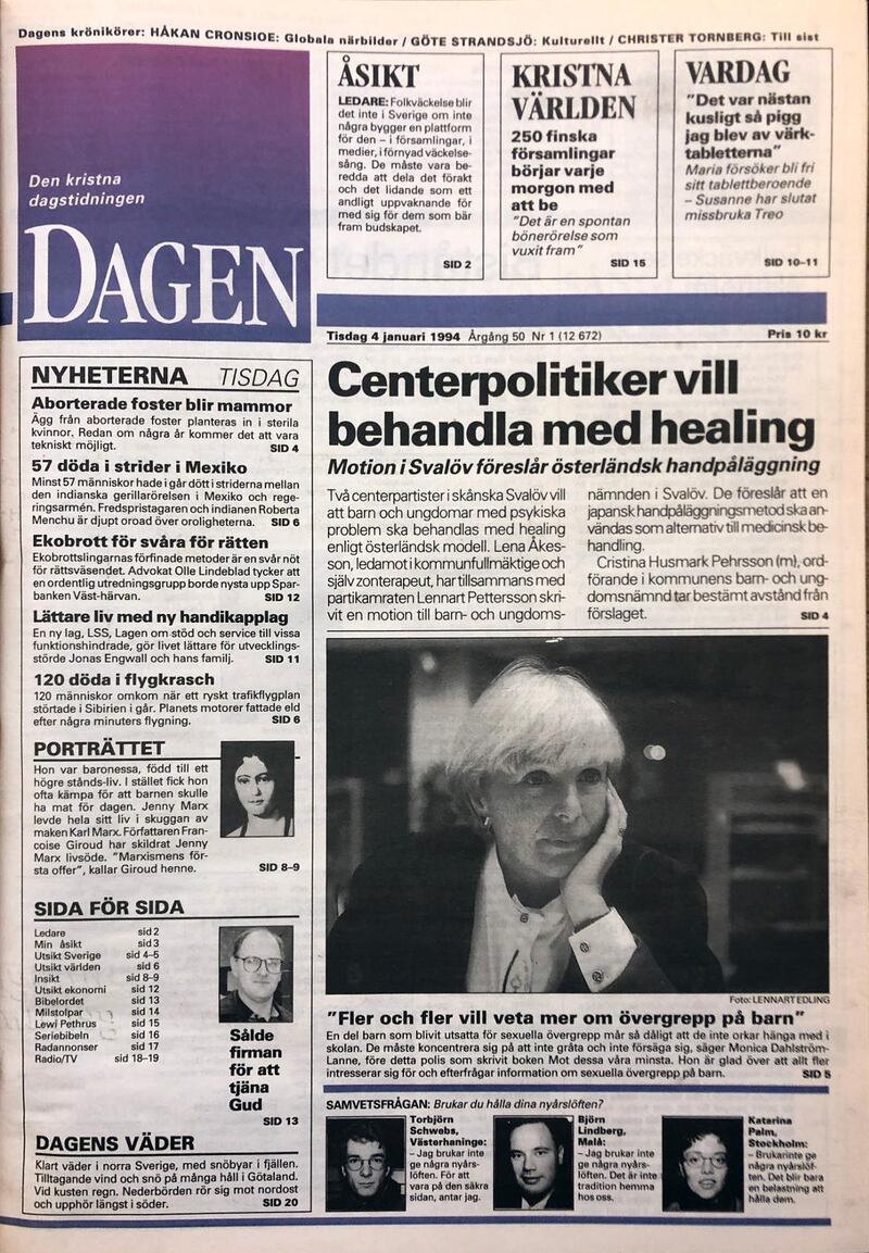 Tidningen Dagens form från 1993 till 1999.