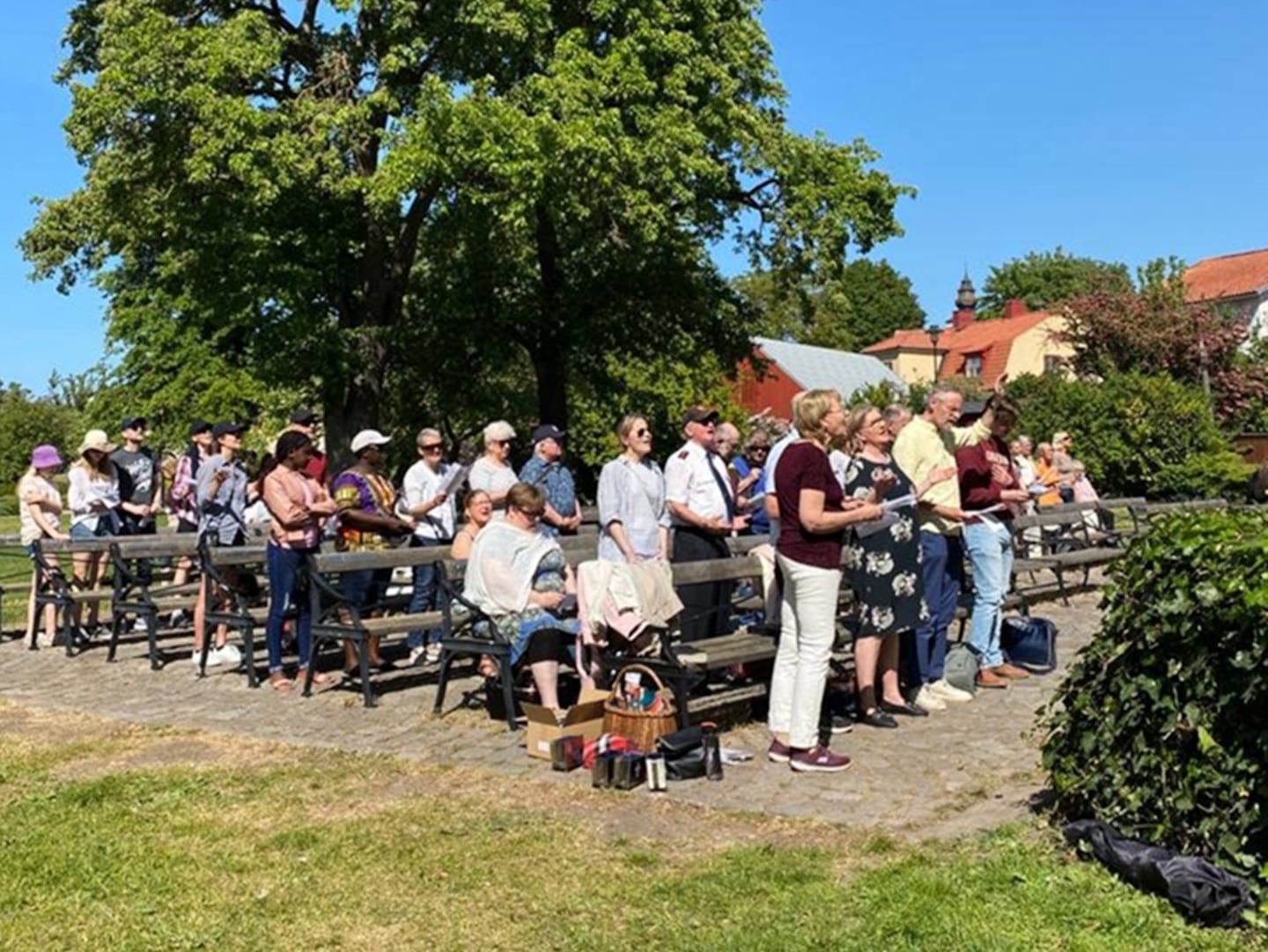 Nationaldagsbön 2023. Almedalen, Visby.