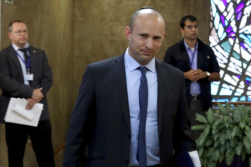 Israels utbildningsminister Naftali Bennett.