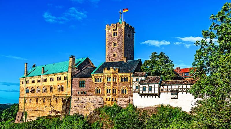 Slottet Wartburg i Eisenach i Türingen.