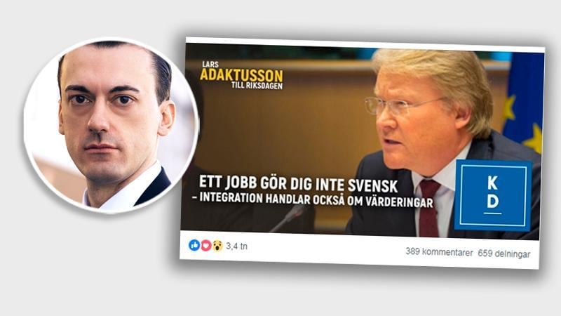 Demokratiundergrävare? Vill man vara drastisk kan man säga att Adaktusson säljer ut sin och Kristdemokraternas själ. KD:s partiprogram förespråkar religionsfrihet än i dag, Adaktusson gör det inte, skriver Alen Musaefendi (C).