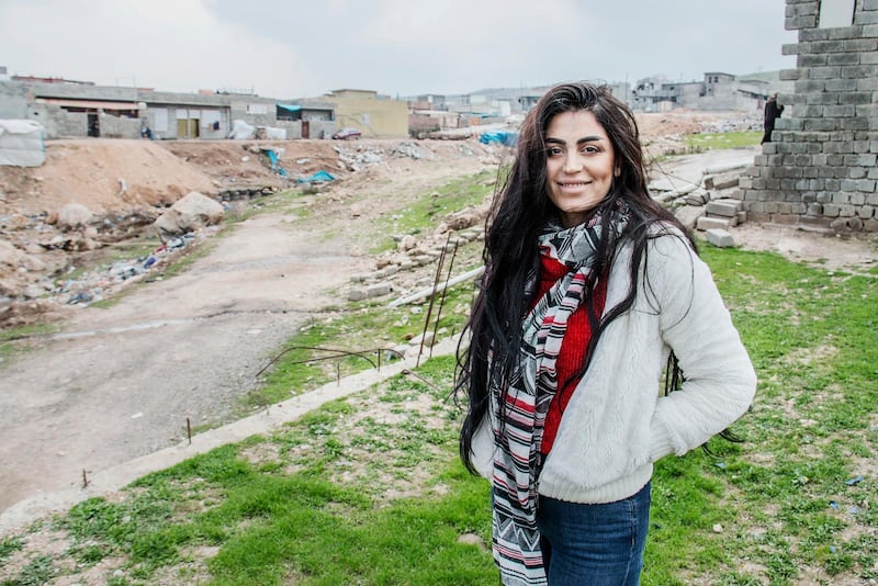 Dagen met with Yazidi woman Houwayda Mahdi, who is the same age as Nobel laureate Nadia Murad.