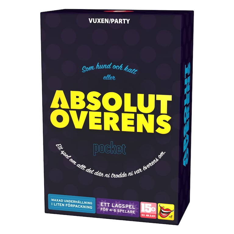 Omslag, Absolut överens pocket.