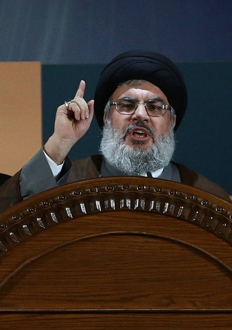 Hassan Nasrallah, Hizbollahs ledare.