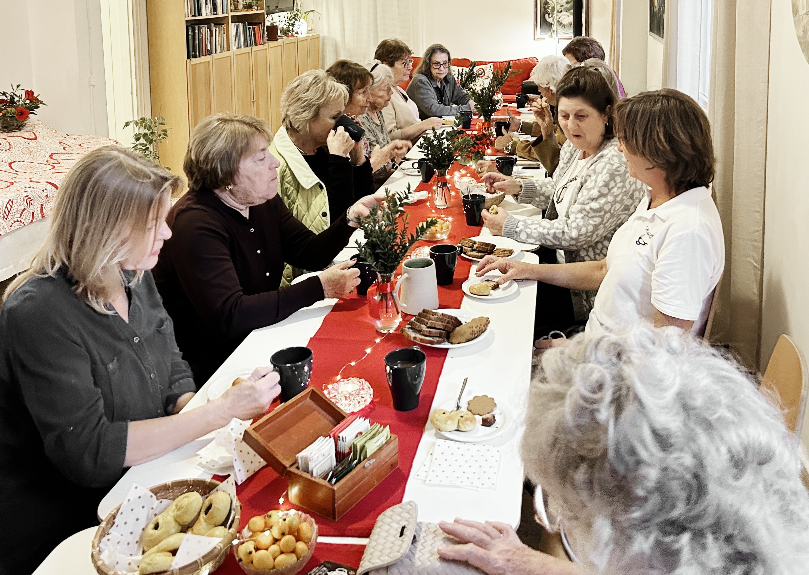 Adventsfika på svenskhotellet Orit i Netanya i Israel.