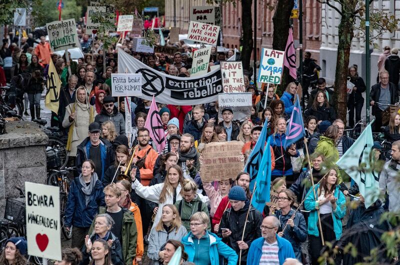 Världen behöver fler fredliga rörelser som ger möjlighet att kanalisera engagemang över klimatkrisen och världens orättvisor, skriver representanter för priskommittén för Martin Luther King-priset. Bilden: klimatdemonstration i Malmö 2019.