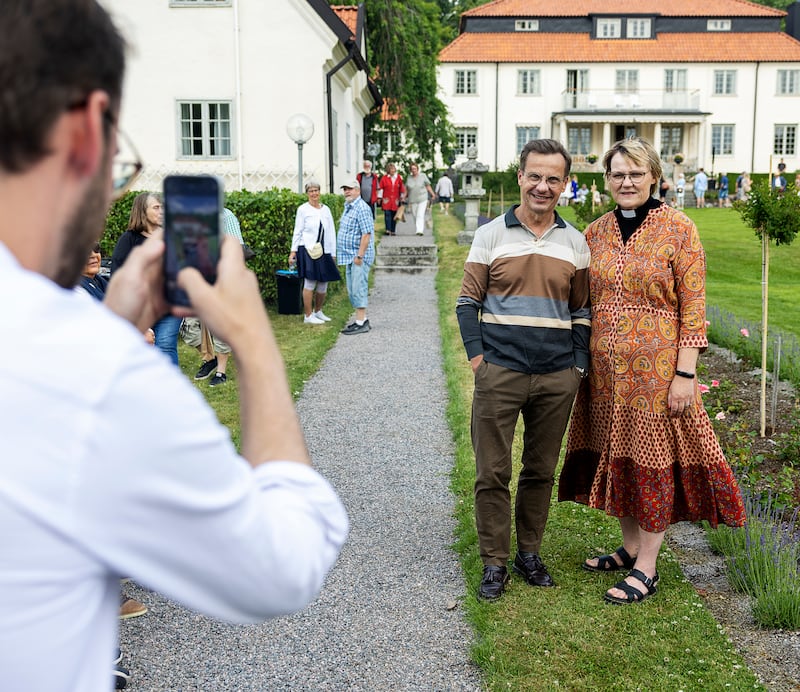 Ulf Kristersson (M) med hustrun Birgitta Kristersson Ed.