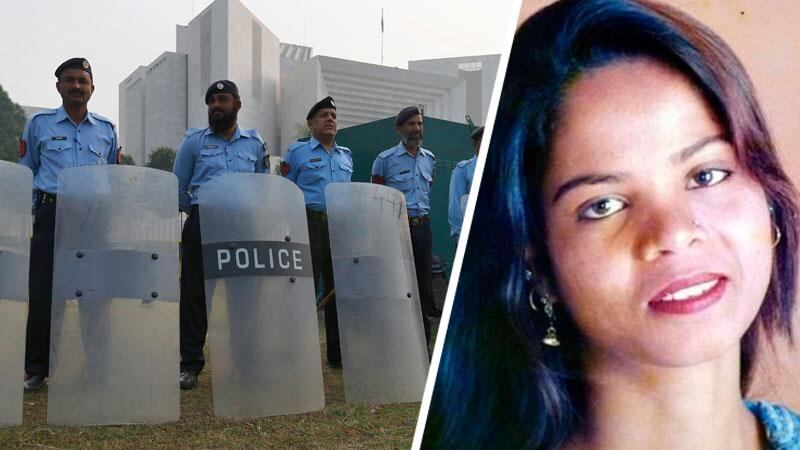 Säkerhetspådrag i Islamabad inför Högsta domstolens beslut om Asia Bibi.