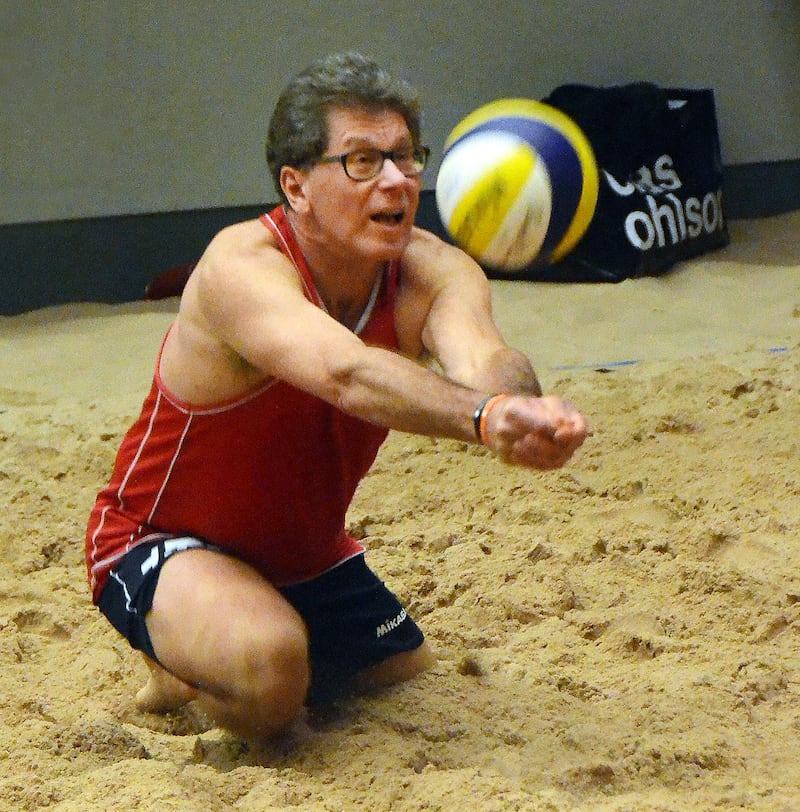 Tomas Arvidson in action i beachhallen i Linköping.