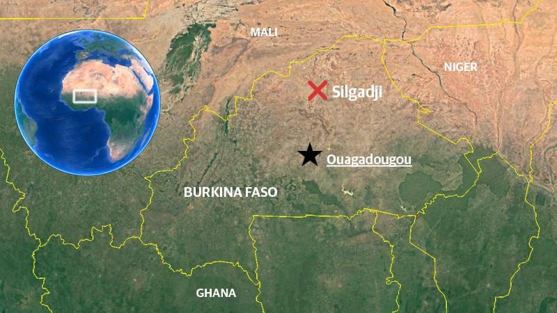 Attacken skedde i staden Silgadji i norra Burkina Faso.