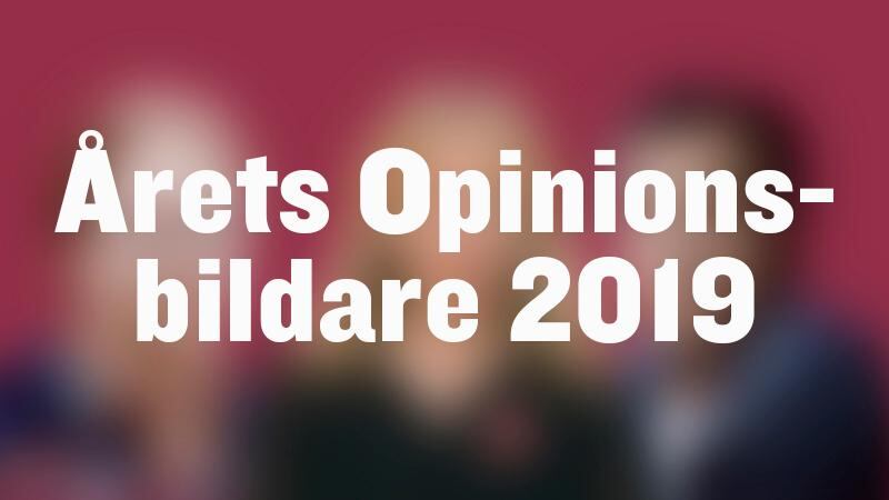 De nominerade till årets opinionsbildare 2019.