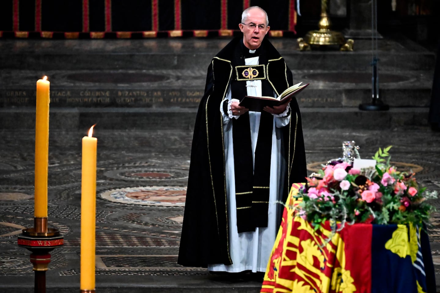 Ärkebiskopen Justin Welby talade på drottning Elizabeths begravning