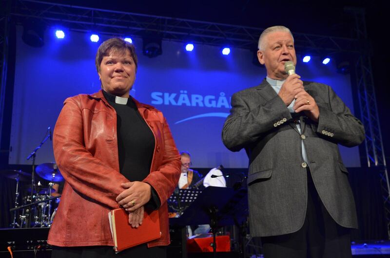 Madeleine Myrström Kamb och Bengt Magnusson från Svenska kyrkan medverkade.