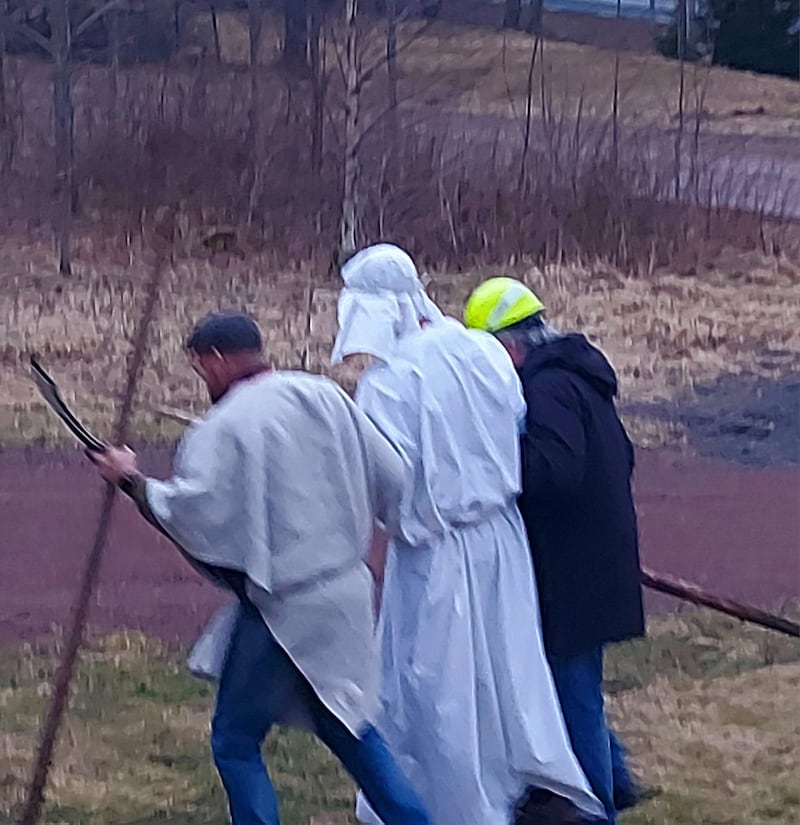 Från Pingstkyrkan I Vireda skärtorsdagen.