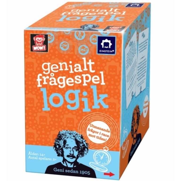 Omslag, Genialt frågespel: Logik.