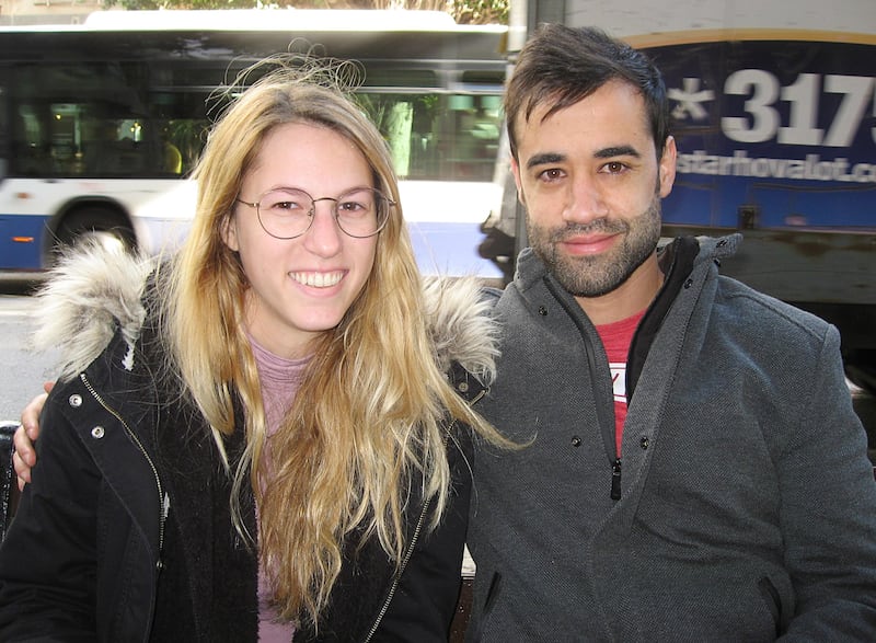 TEL AVIV. Ma’ayan Avni och Ron Shub på kafé i Tel Aviv