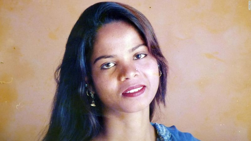 Asia Bibi, som dömdes till döden för hädelse i Pakistan och senare