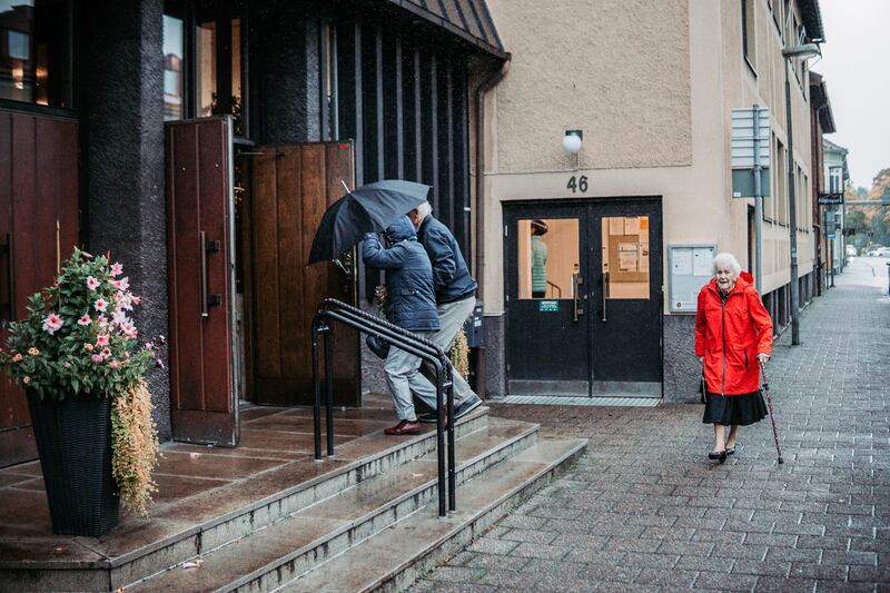 Första gudstjänsten sedan restriktionerna på grund av Coronapandemin. 3 Oktober 2021.