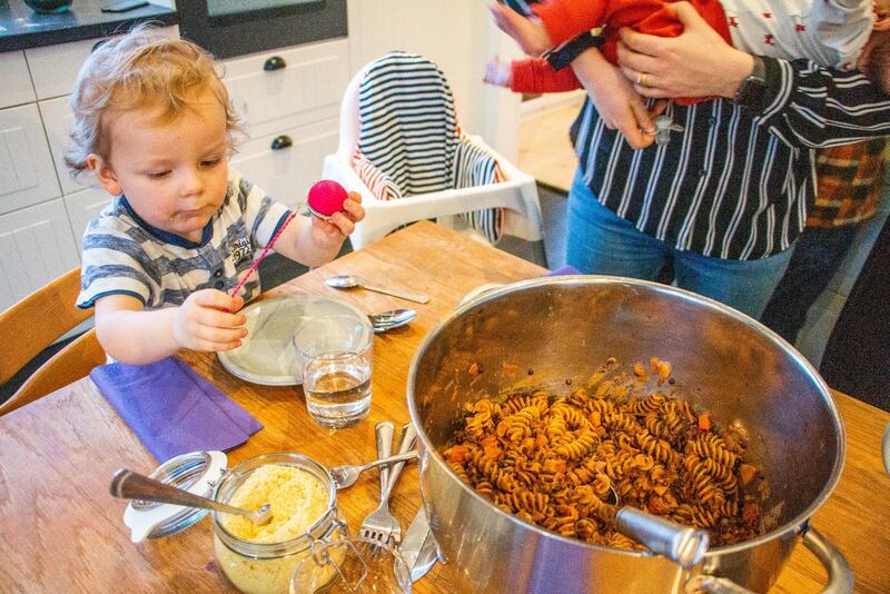 Veganamiljen Johan och Johanna Garde med barnen Gabriel och Mirjam.