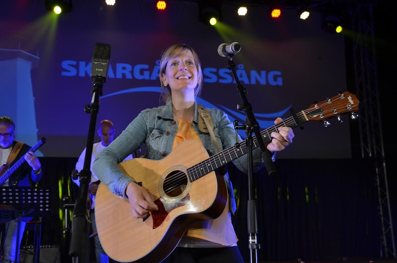 Emilia Lindberg sjöng "Herren är min herde" av Aage Samuelsen - i bluestakt.