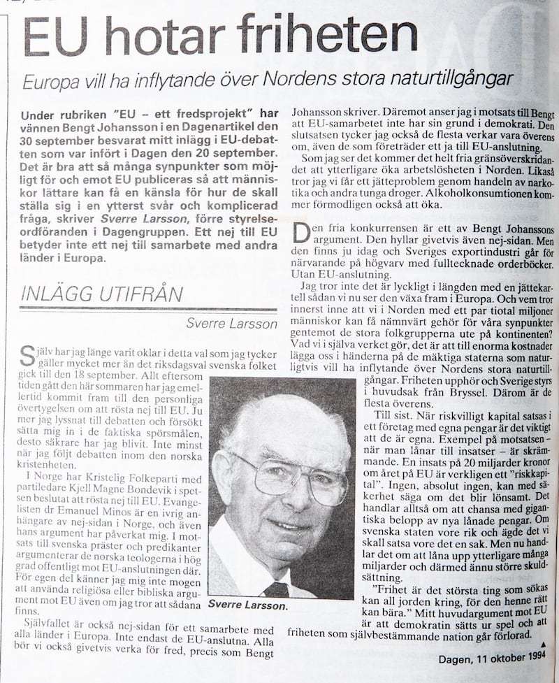 Dagen 11 oktober 1994.