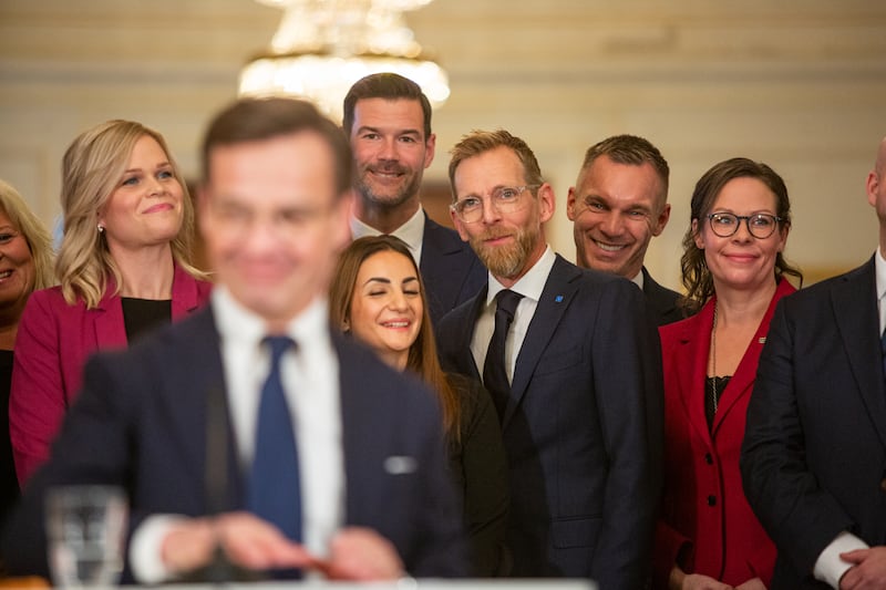 Ulf Kristerssons regering presenterades i riksdagen på tisdagsförmiddagen.