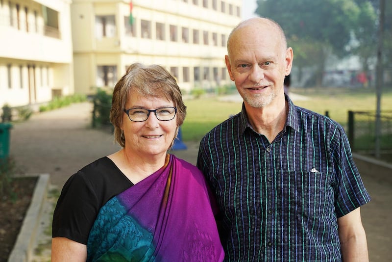 Tord och Evabritt Johansson samarbetar nära med kristna i Bangladesh för att sprida evangeliet och för att göra sociala insatser.