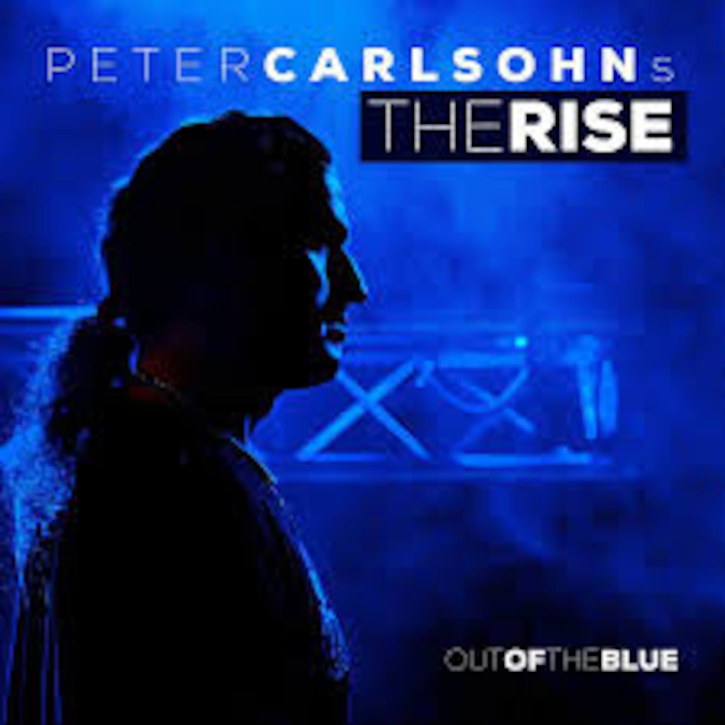 Peter Carlson's The Rise "Out of the blue" Skivomslag (2020).