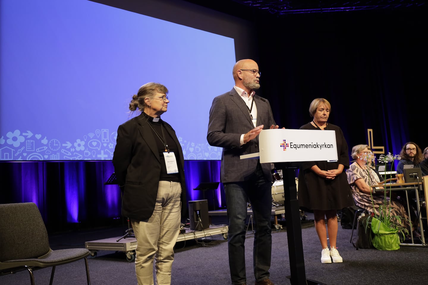 Karin Wiborn och Niklas Piensoho väljs till nya kyrkoledare för Equmeniakyrkan.