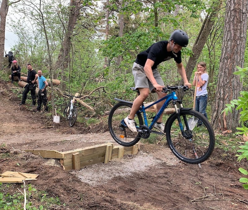 Gullbrannagårdens nya mountainbike-bana