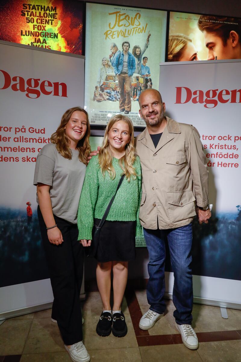 Premiärmingel för filmen "Jesus revolution" på Filmstaden Söder i Stockholm.