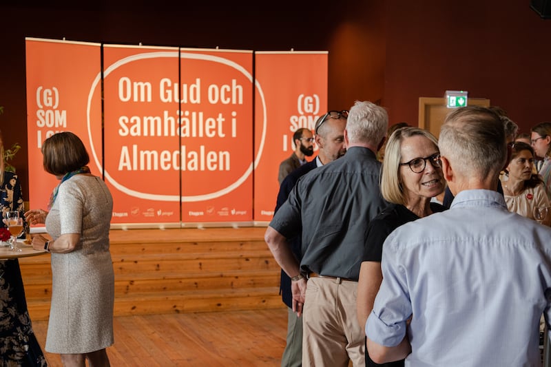 Mingel på (G) som i Gud, Almedalsveckan 2023.