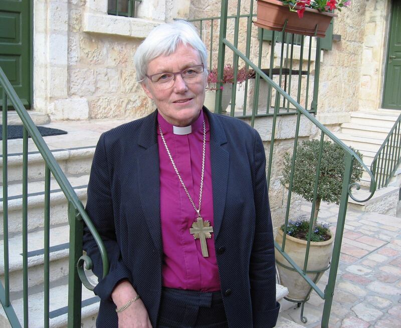 JERUSALEM. Ärkebiskop Antje Jackelén på Svenska teologiska institutet i Jerusalem. Foto: ARNE LAPIDUS