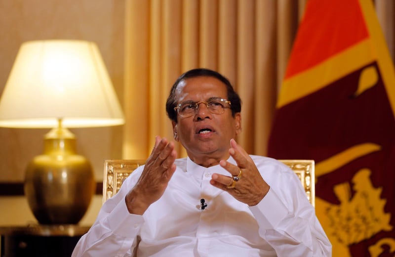 Sri Lankas president Maithripala Sirisena.