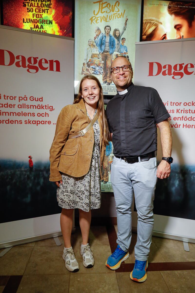 Premiärmingel för filmen "Jesus revolution" på Filmstaden Söder i Stockholm.