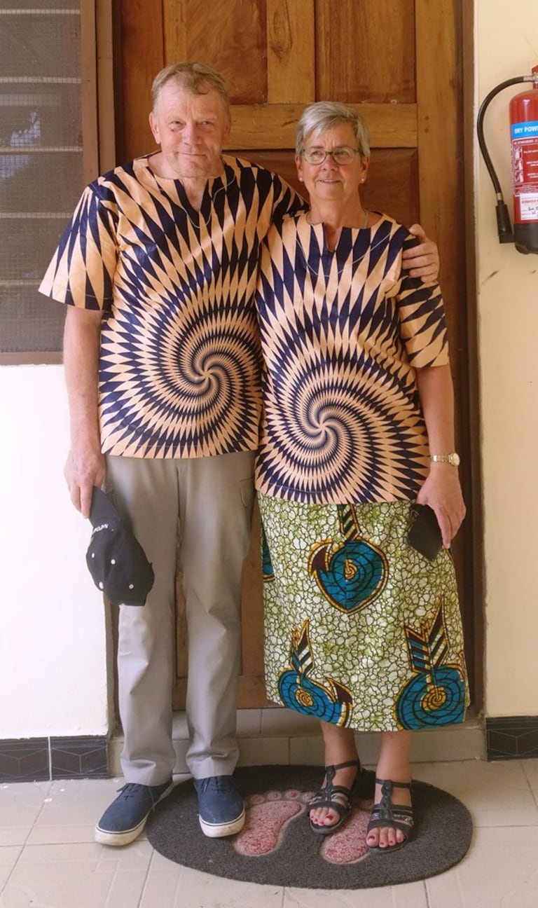 Bertil och Anne Jonsson i Tanzania.